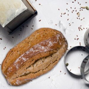 2X 亞麻子雜糧麵包｜Flaxseed Bread｜德國雜糧麵包｜亞麻籽麵包｜歐式麵包｜健康穀物麵包｜低糖低油麵包 低油